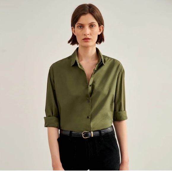 Nili Lotan Yorke Shirt Oversized
Cotton Poplin Minimalist Quiet Luxury XS - Picture 1 of 8